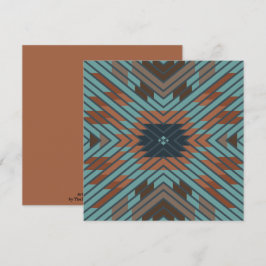 American Southwest Tribal Patterned Art And Colors Karte