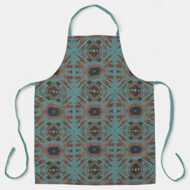 American Southwest Tribal Patterned Art And Colors Schürze