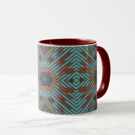 American Southwest Tribal Patterned Art And Colors Tasse