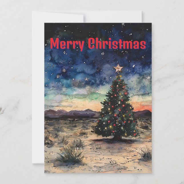 American Souwest Christmas Card Feiertagskarte (Vorderseite)