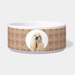 American Spanisch Personalisiert Foto & Name Dog Napf