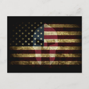 American Spartan Feiertagspostkarte