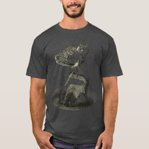 American Spartan Helmet Spartan Owl Knight Patriot T-Shirt