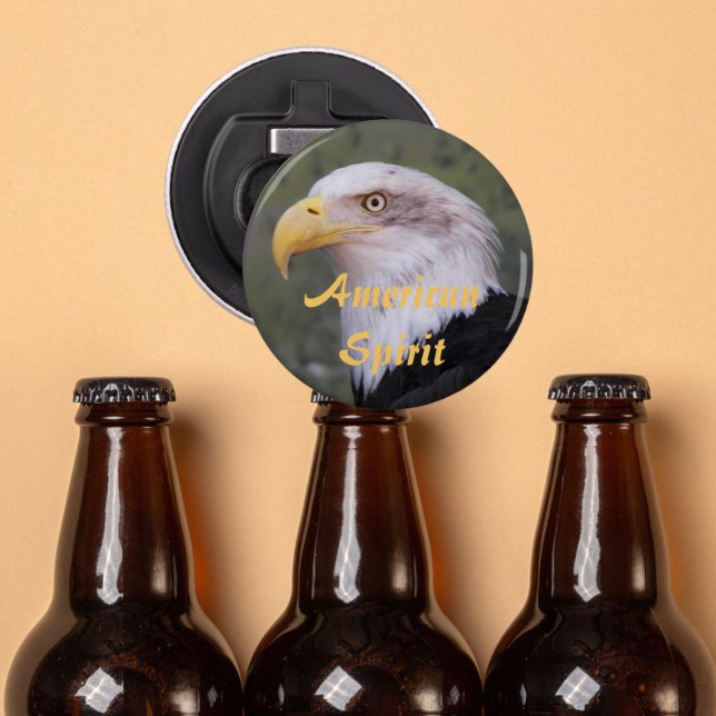 American Spirit Patriotism Bald Eagle Head Flaschenöffner (In Situ Beer Bottles)