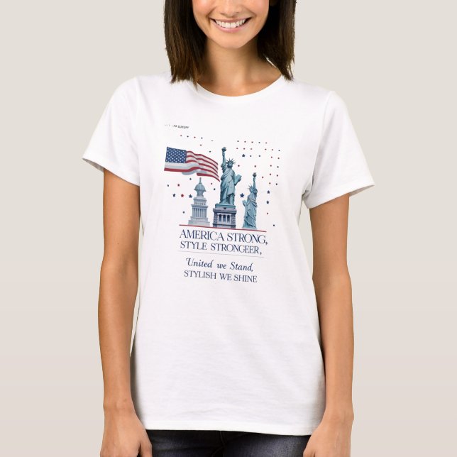 American Spirit T-Shirt - liebevoll kühl, stolz (Vorderseite)