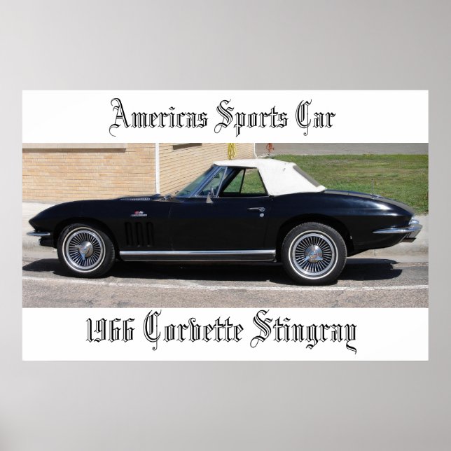 American Sports Car-1966 Corvette Stingray Poster (Vorne)