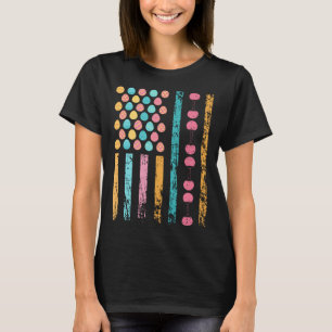 American Sports Flag Ostereier Dekoration Tischten T-Shirt