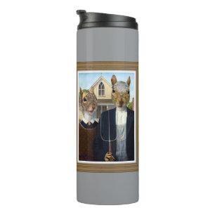 American Squirrel Gothic - lustiger Thermal Tumble Thermosbecher