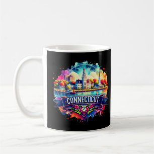 American Staat Map - Connecticut USA map Kaffeetasse