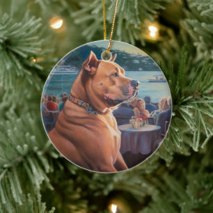 American Staffordshire Christmas Cruise: Pawsome Keramik Ornament