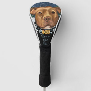 AMERICAN STAFFORDSHIRE  GOLF HEADCOVER