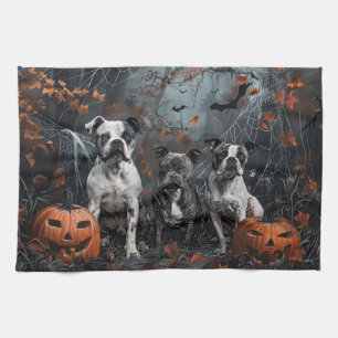 American Staffordshire Halloween Night Doggy Geschirrtuch