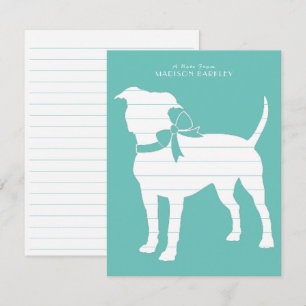 American Staffordshire Pit bull Doppy Puppy Dankeskarte