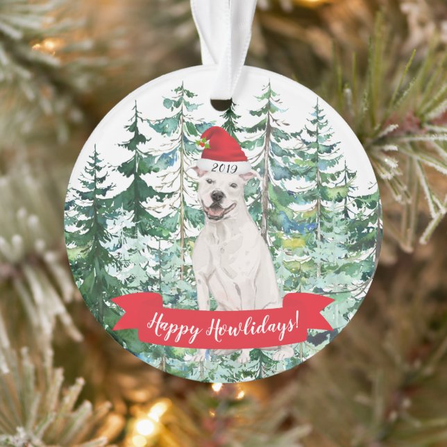 American Staffordshire schrecklich Hund Weihnachte Ornament (Baum)