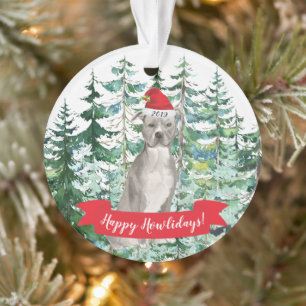 American Staffordshire schrecklich Hund Weihnachte Ornament