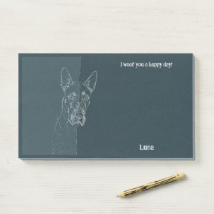 American Staffordshire Terrier Abstrakt Dog Name Post-it Klebezettel