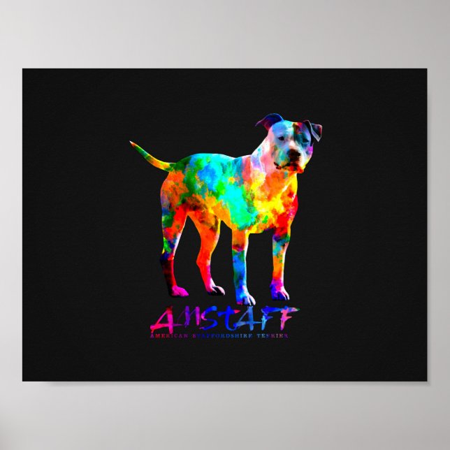 American Staffordshire Terrier - Amstaff Poster (Vorne)