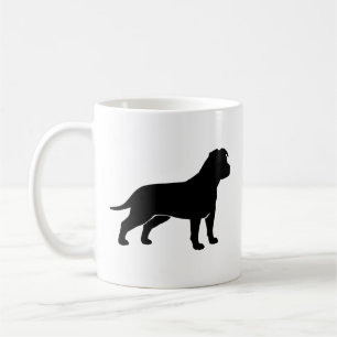 American Staffordshire Terrier AmStaff Silhouetten Tasse