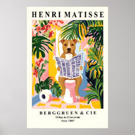 American Staffordshire Terrier Badezimmer Druck Poster
