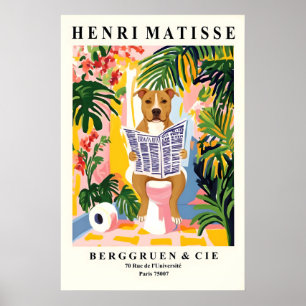 American Staffordshire Terrier Badezimmer Druck Poster