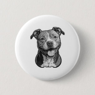 American Staffordshire Terrier Button