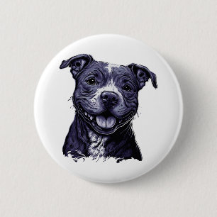 American Staffordshire Terrier Button