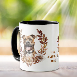 American Staffordshire Terrier Dog Herbstkranz Tasse