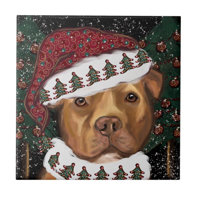 American Staffordshire Terrier Fliese (Vorderseite)