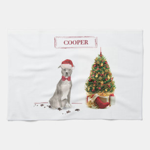 American Staffordshire Terrier Funny Christmas Dog Geschirrtuch