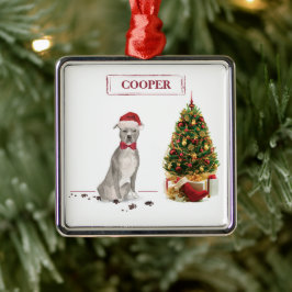 American Staffordshire Terrier Funny Christmas Dog Ornament Aus Metall