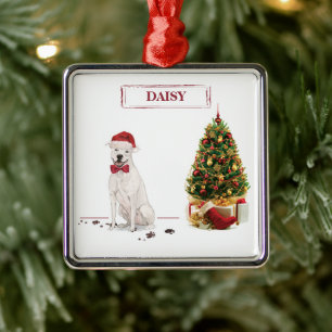 American Staffordshire Terrier Funny Christmas Dog Ornament Aus Metall