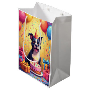 American Staffordshire Terrier Geburtstag  Mittlere Geschenktüte