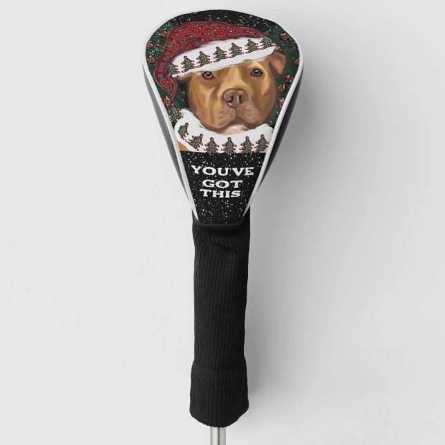 American Staffordshire Terrier  Golf Headcover (Vorderseite)