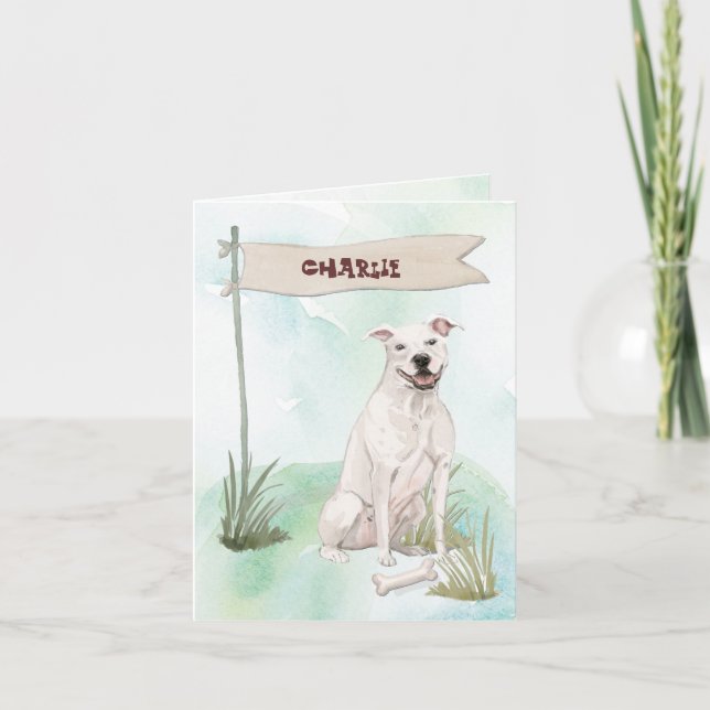 American Staffordshire Terrier Gratulationen (Vorderseite)