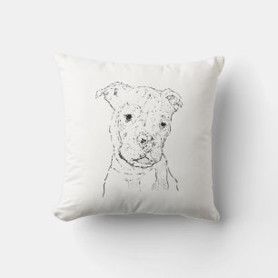 American Staffordshire Terrier Illustration Kissen