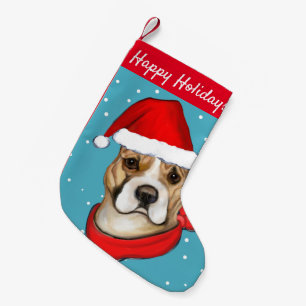 AMERICAN STAFFORDSHIRE TERRIER KLEINER WEIHNACHTSSTRUMPF
