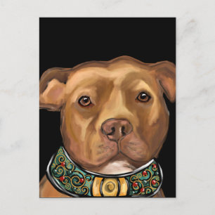 AMERICAN STAFFORDSHIRE TERRIER   POSTKARTE