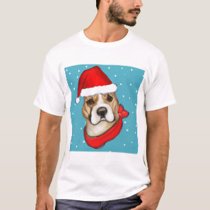 American Staffordshire Terrier santa T-Shirt