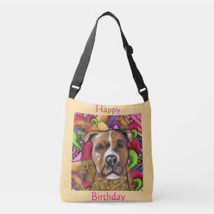 AMERICAN STAFFORDSHIRE TERRIER  TRAGETASCHEN MIT LANGEN TRÄGERN