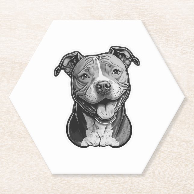 American Staffordshire Terrier Untersetzer (Vorderseite)