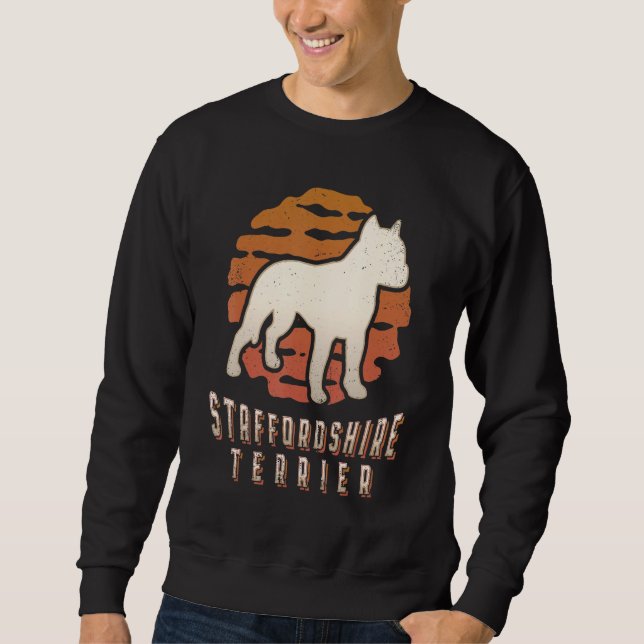 American Staffordshire Terrier Vintage Retro Class Sweatshirt (Vorderseite)