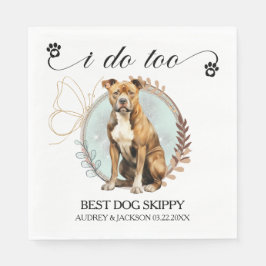 American Staffordshire Terrier Wedding Napkins Serviette