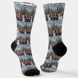 American Staffordshire Terrier Weihnachten Rotes L Socken
