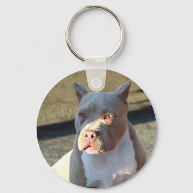 American Staffordshire Terrier Welpe Schlüsselanhä Schlüsselanhänger (Vorderseite)