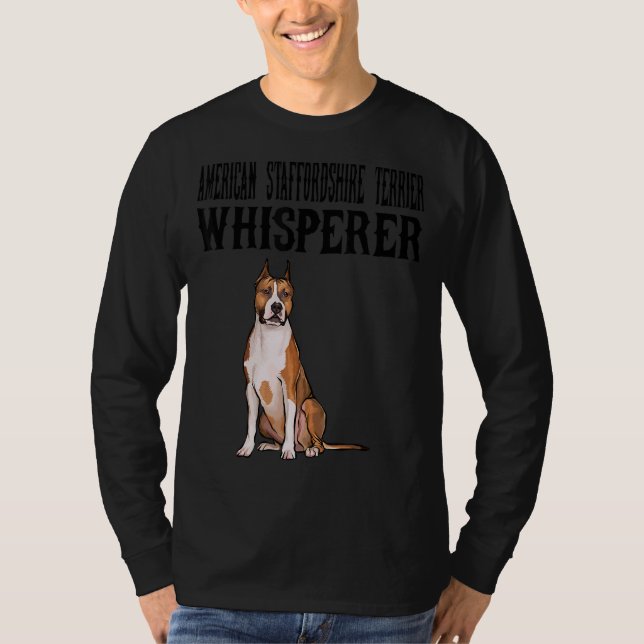 American Staffordshire Terrier Wisperer Dog T-Shirt (Vorderseite)