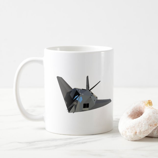 American Stealth Attack Aircraft Kaffeetasse (Mit Donut)