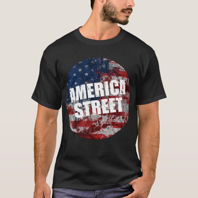 American Street Black T - Shirt (Vorderseite)