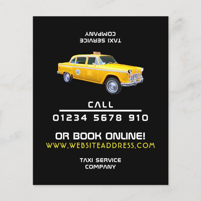 American Style Taxi Cab with Price List Flyer (Vorne)