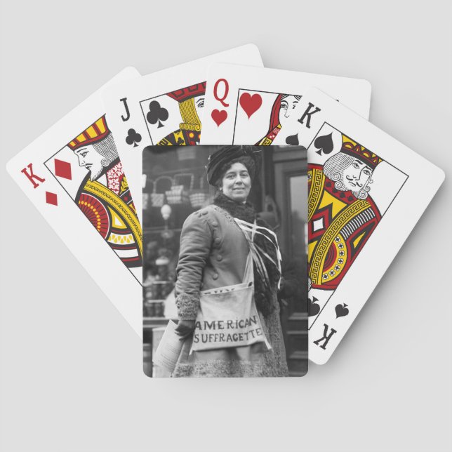 American Suffragette, 1910 Spielkarten (Rückseite)