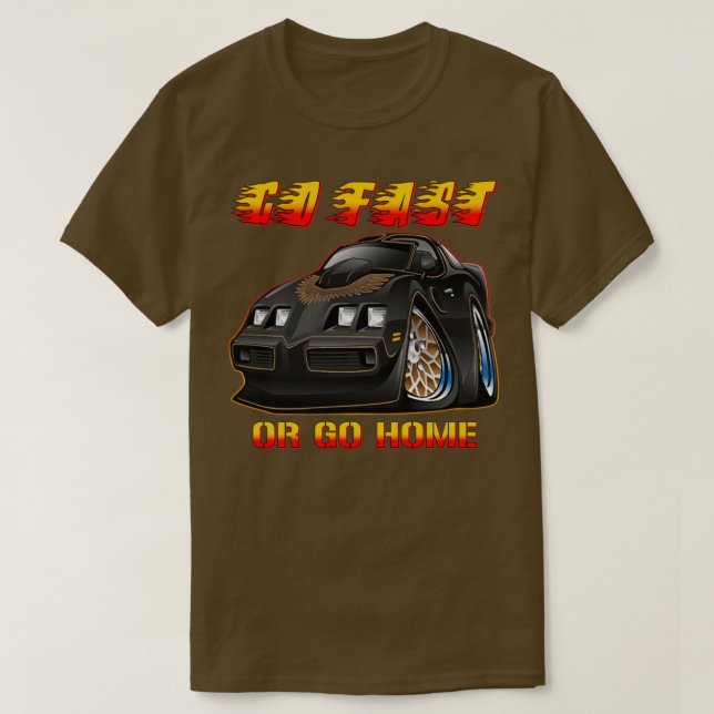 American Super Sport Super Car Gasser Race Muscle T-Shirt (Design vorne)